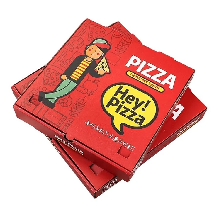 Pielāgojamas, pārstrādājamas krāsainas picas kastes