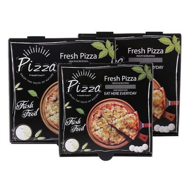 Pārtikas kvalitātes logotipa gofrēta luksusa picas kaste