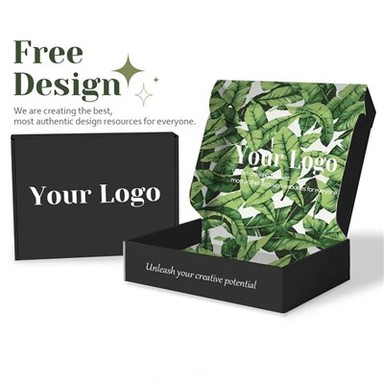 Apdrukāta personalizēta izmēra gofrēta kraftpapīra kaste