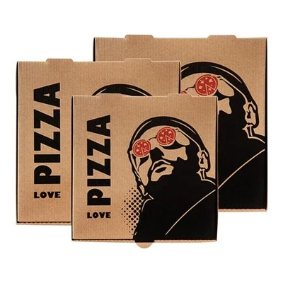 Gofrētās pārtikas kvalitātes picu iepakojuma kastes pielāgots logotips